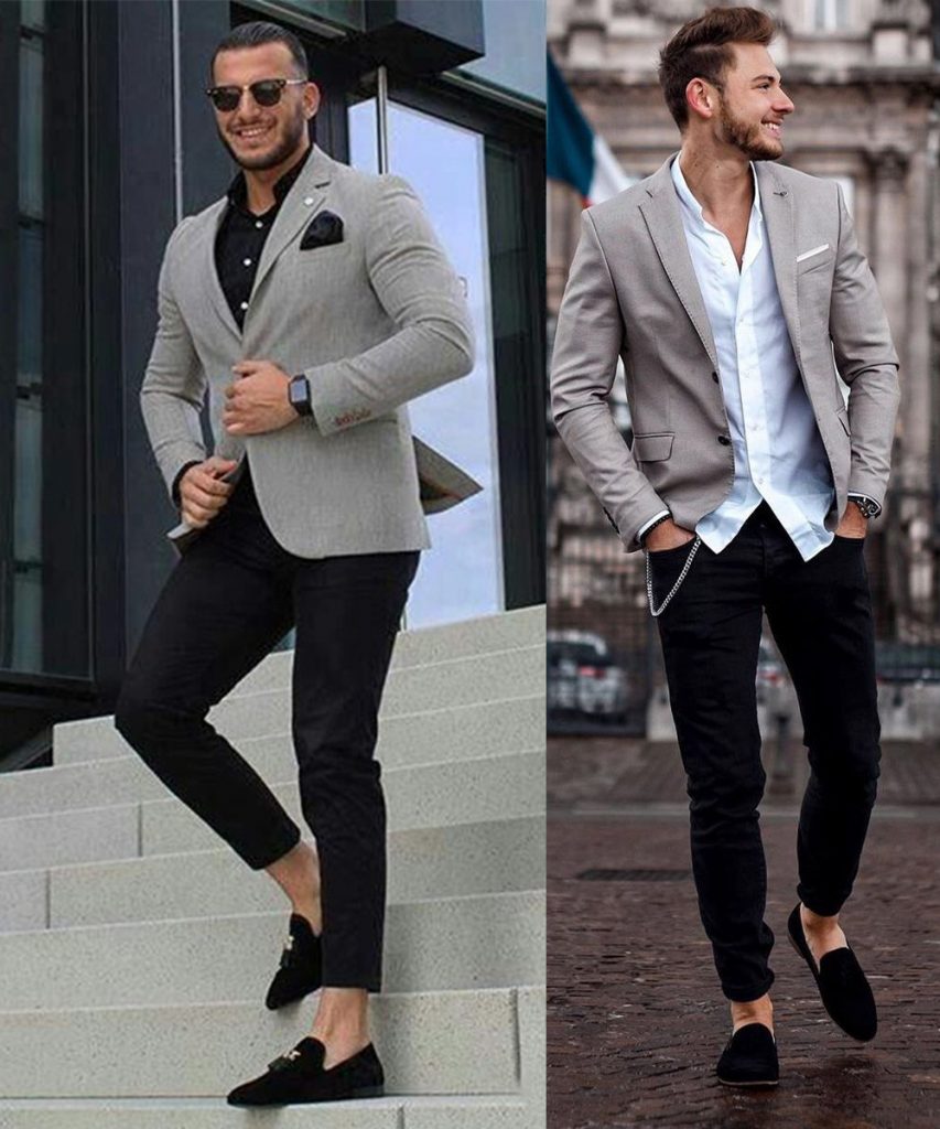 Grey Blazer Combination